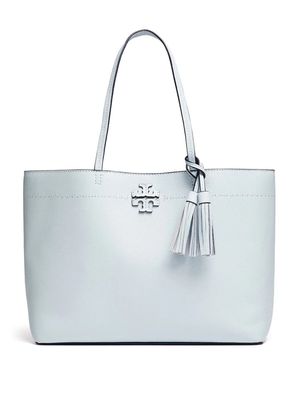 Tory Burch McGraw Tote Seltzer Blue
 with Tassel